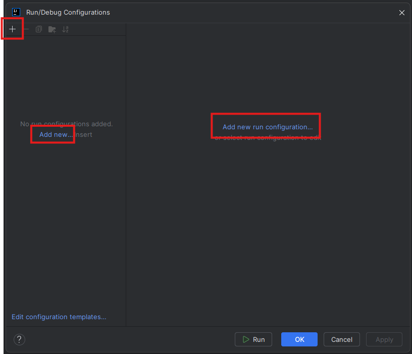 Add New Configuration Panel